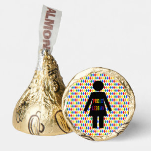 LGBTQ Lesbian Silhouette and Rainbow Ladies Hershey®'s Kisses®