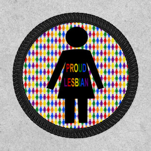 LGBTQ Lesbian Silhouette and Rainbow Ladies Patch