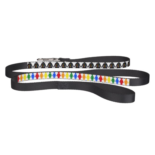 LGBTQ Lesbian Silhouette and Rainbow Ladies Pet Leash (Full)
