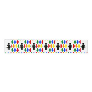 LGBTQ Lesbian Silhouette and Rainbow Ladies Ruler