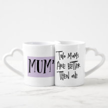 LGBTQ Lesbian 'Two Mom' Mom Mother's day mug
