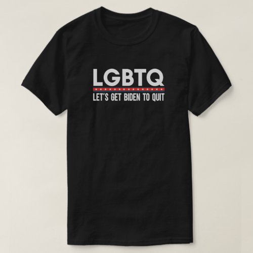LGBTQ Lets Get Biden To Quit Anti Joe Biden Funny T_Shirt