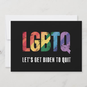 LGBTQ Lets Get Biden To Quite Gay Pride Invitation