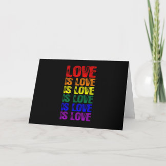 LGBTQ Love is Love is Love Card