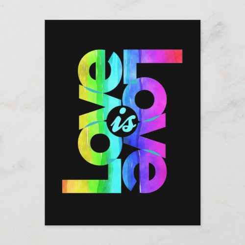 LGBTQ Love is Love Postcard