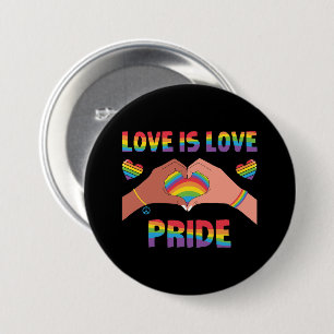 LGBTQ - Love Is Love - Pride Button