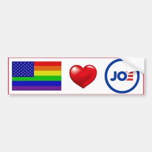 LGBTQ Love Joe Biden! Bumper Sticker