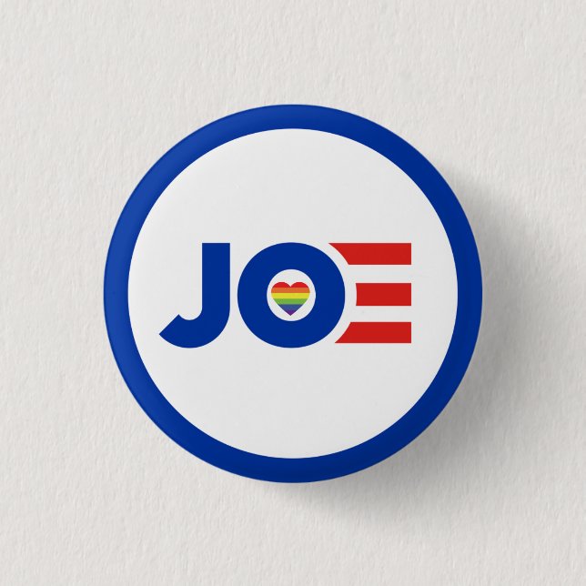 LGBTQ Love Joe Biden! Button (Front)