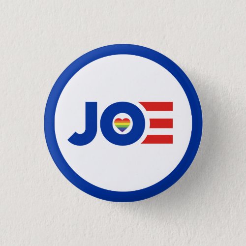 LGBTQ Love Joe Biden Button
