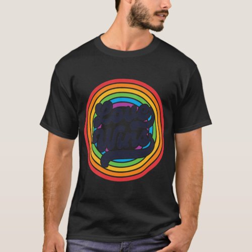 LGBTQ Love Wins Pocket Gay Pride LGBT Rainbow Flag T_Shirt