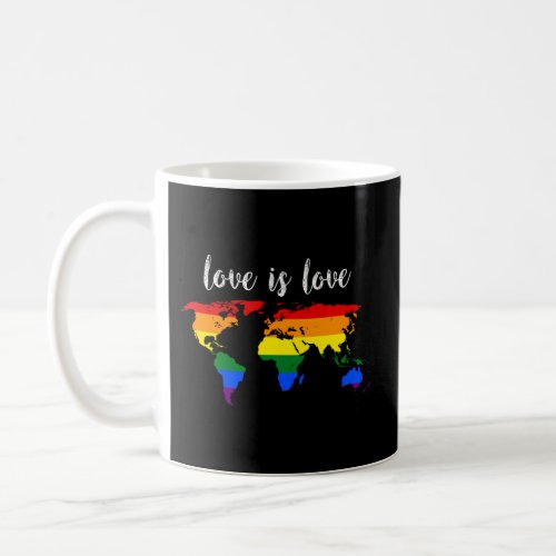 Lgbtq Love Wins With Lgbtq Rainbow Coffee Mug