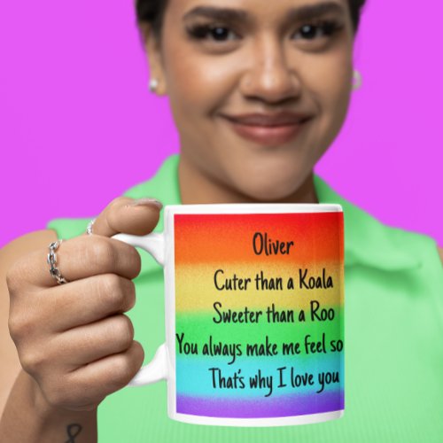 LGBTQ Love you  Two_Tone Coffee Mug