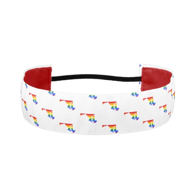 LGBTQ MARYLAND PRIDE  ATHLETIC HEADBAND (Front)