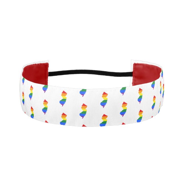 LGBTQ NEW JERSEY PRIDE  ATHLETIC HEADBAND (Front)