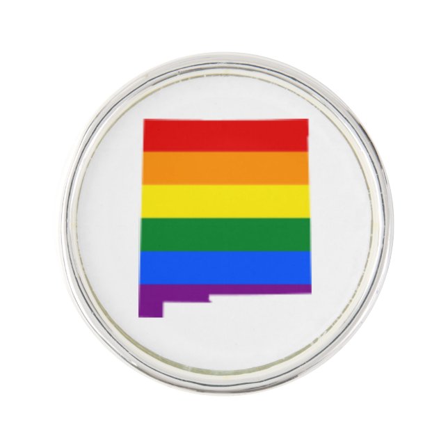 LGBTQ NEW MEXICO PRIDE Lapel Pin (Front)