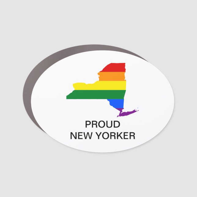 LGBTQ NEW YORK PRIDE  CAR MAGNET (Front)