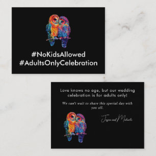 LGBTQ+ No KIDS wedding Budget Eternal Unity Enclosure Card