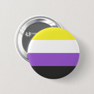 LGBTQ Nonbinary Pride Flag Button