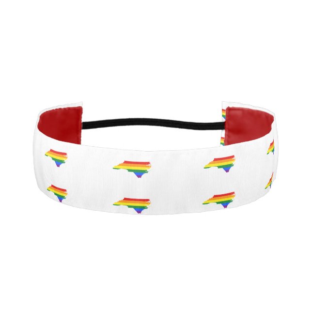 LGBTQ NORTH CAROLINA PRIDE  ATHLETIC HEADBAND (Front)