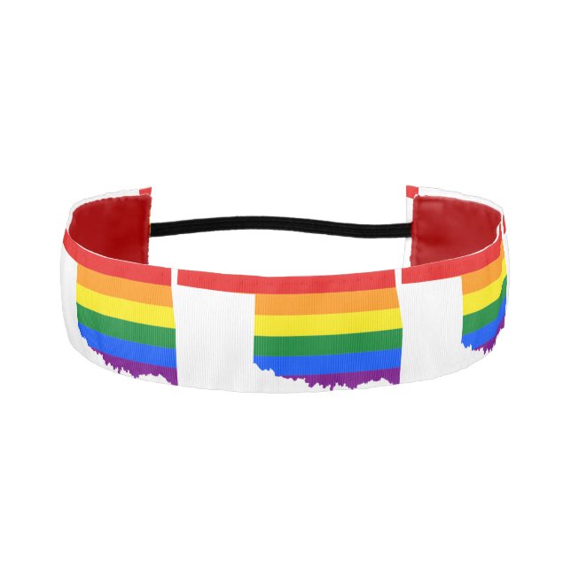 LGBTQ OKLAHOMA PRIDE  ATHLETIC HEADBAND (Front)