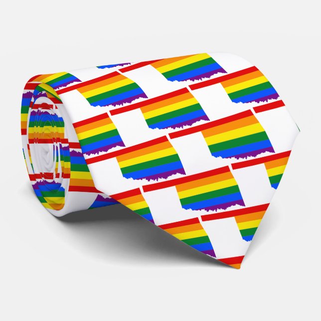 LGBTQ OKLAHOMA PRIDE Tie (Rolled)