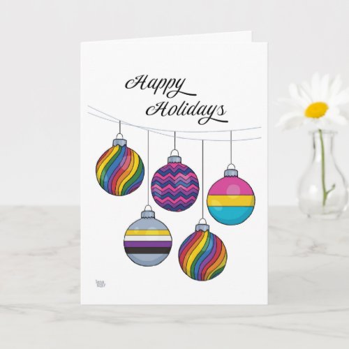 LGBTQ Ornaments Holiday Card