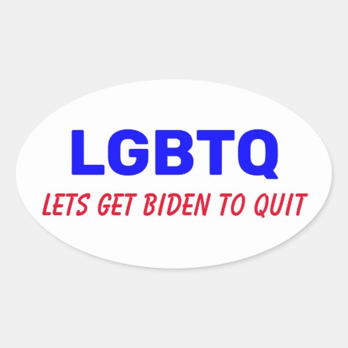 LGBTQ Oval Sticker