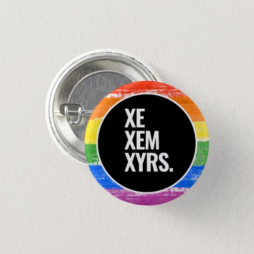 LGBTQ Painted Pride Button