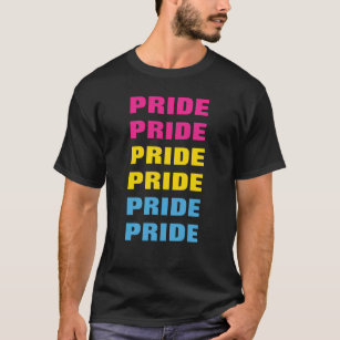 LGBTQ Pansexual Pride Customizable Repeated Text T-Shirt