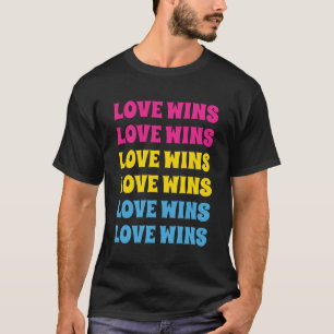 LGBTQ Pansexual Pride Customizable Repeating Text T-Shirt