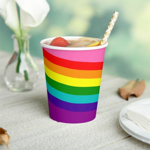 LGBTQ Party Rainbow Flag Gay Pride LGBT Paper Cup