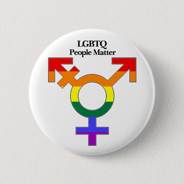 LGBTQ People Matter Button (Front)