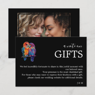 LGBTQ+ photo & note on Gifts Eternal Unity Enclosure Card