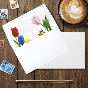 LGBTQ plus Tulips Flowers Envelope Liner