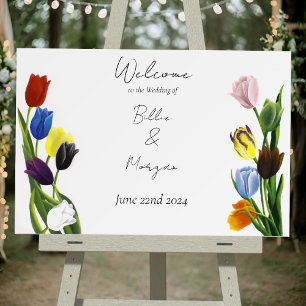LGBTQ plus Tulips Flowers Foam Board
