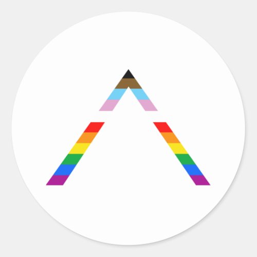 LGBTQ POC Ally Symbol Classic Round Sticker