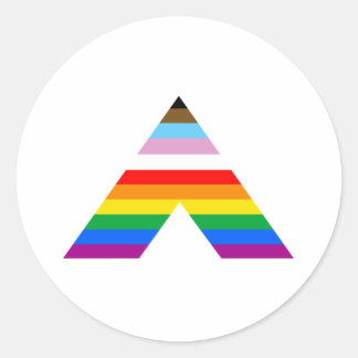LGBTQ POC Ally Symbol Classic Round Sticker
