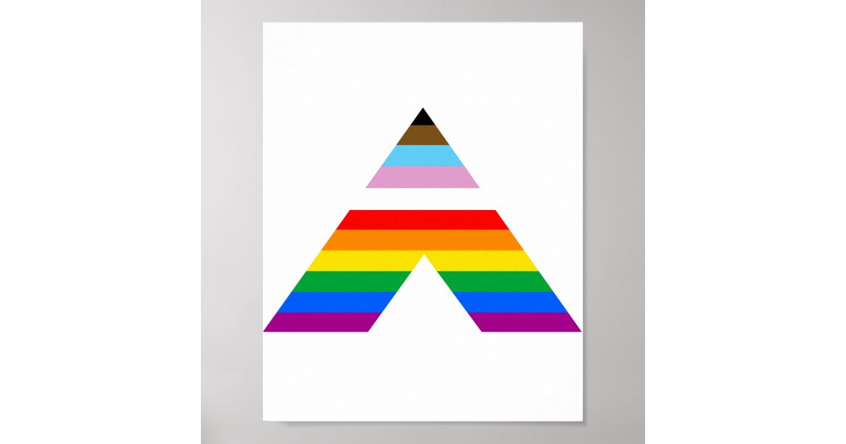 LGBTQ POC Ally Symbol Poster | Zazzle