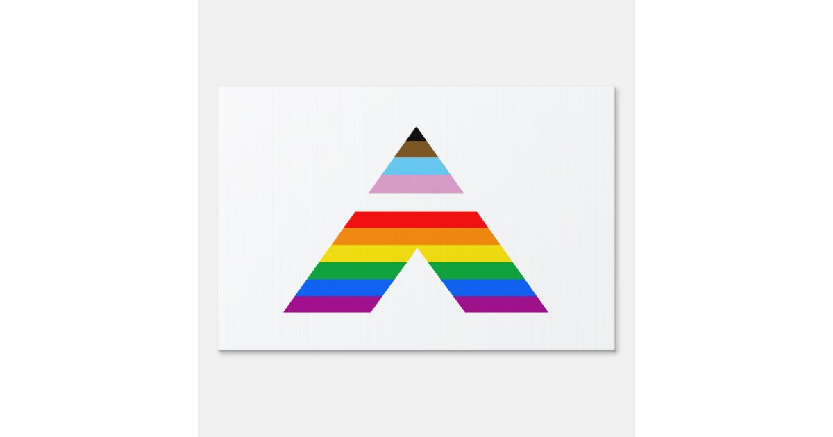 LGBTQ POC Ally Symbol Sign | Zazzle