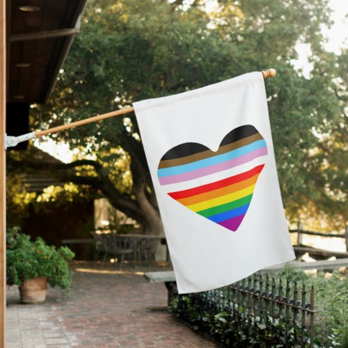 LGBTQ POC Heart House Flag