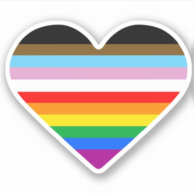 LGBTQ POC Heart Sticker (Front)
