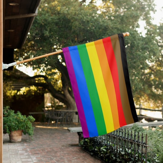 LGBTQ POC INCLUSIVE PRIDE (Philly) House Flag (In SItu)