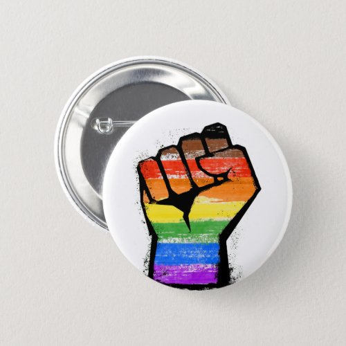 LGBTQ POC Philly Pride Fist Button