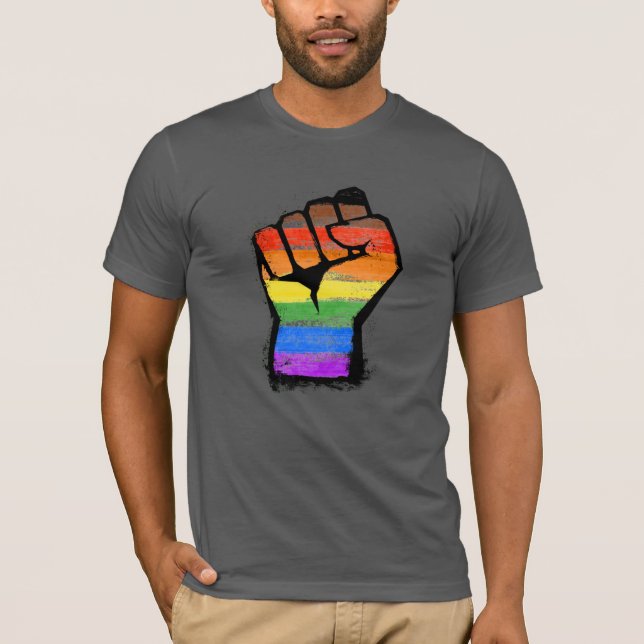 LGBTQ POC Philly Pride Fist T-Shirt (Front)