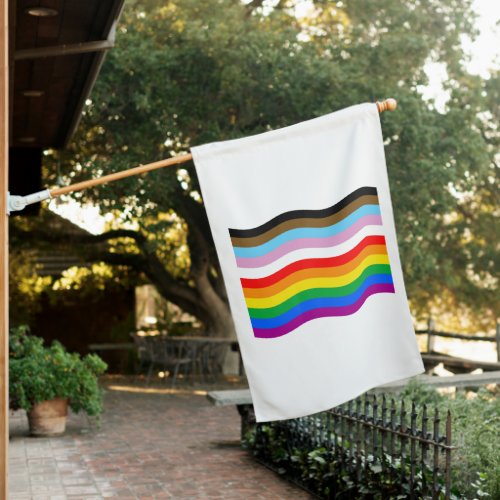 LGBTQ POC Pride Waving Flag