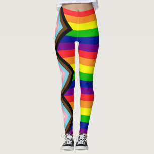 LGBTQ+ Pogress Pride Unisex Trending  Leggings