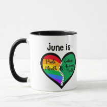 LGBTQ  Pride and Scoliosis Mug ain't straight