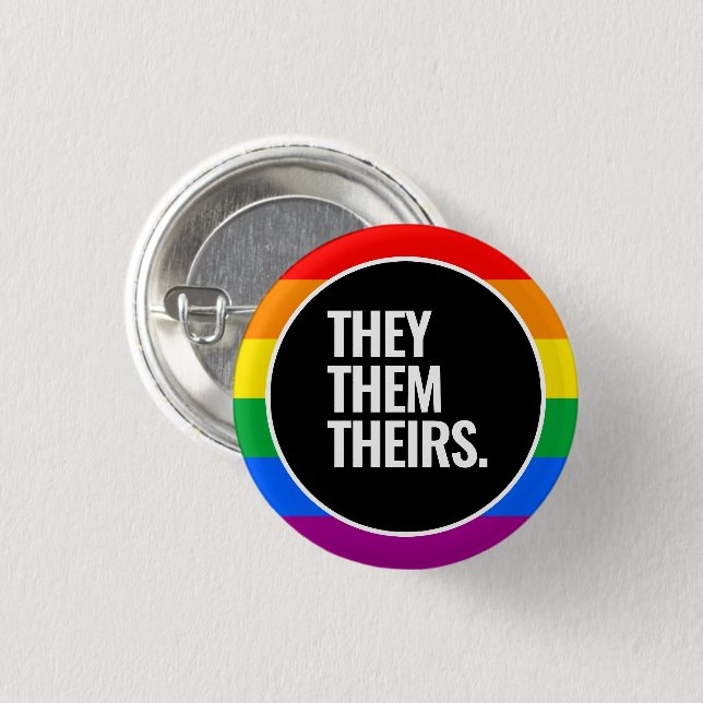 LGBTQ Pride Button (Front & Back)