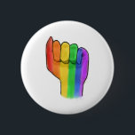 LGBTQ Pride Button Pin<br><div class="desc">This pin represents activism towards helping the LGBTQ community. This specific button/pin has the gay flag on it. All profits go directly to the Trevor Project, a suicide hotline for LGBTQ youth. Every sale helps another person!</div>