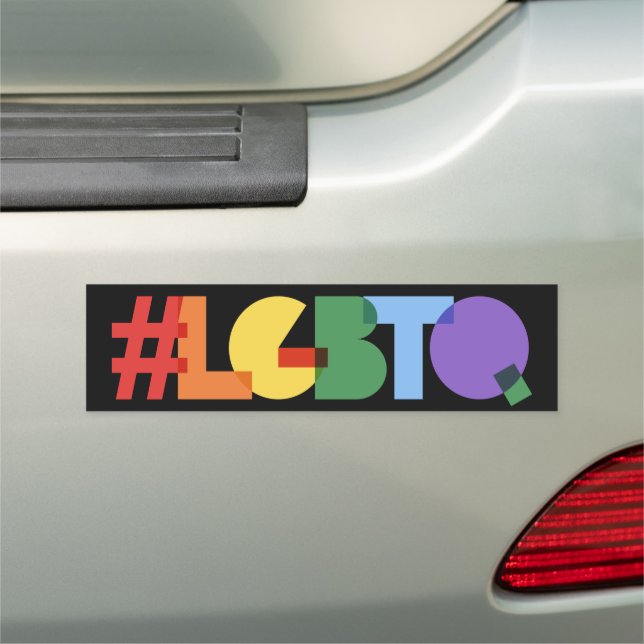 #LGBTQ Pride Car Magnet (In Situ)